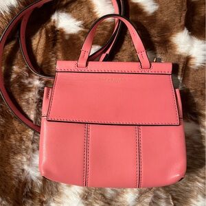 Tory Burch Block T pink mini Satchel crossbody Purse